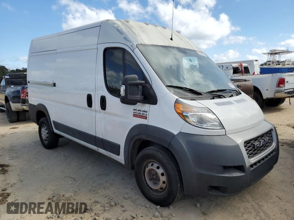 2019 Ram ProMaster Cargo with VIN 3C6TRVCG5KE500472, listed as a Copart auction lot 78035774 with Not Provided miles and Clean Title. Bid and sale history available at DreamBid. Image 4.