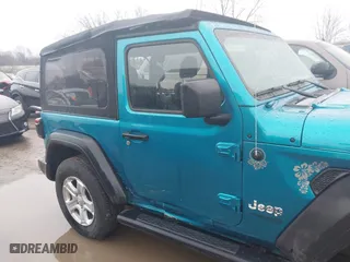 2020 Jeep Wrangler Sport S with VIN 1C4GJXAN4LW263737, listed as a IAAI auction lot 41983063 with 38,209 mi miles. Bid and sale history available at carsss.com. Image 19.