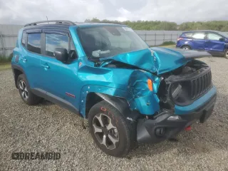 2021 Jeep Renegade Trailhawk z VIN ZACNJDC16MPM10006, wystawiony jako Copart lot #50981775 z przebiegiem 36 884 mil mil oraz Szkoda całkowita • Salvage title. Historia ofert i sprzedaży dostępna na DreamBid. Obrazek 4.