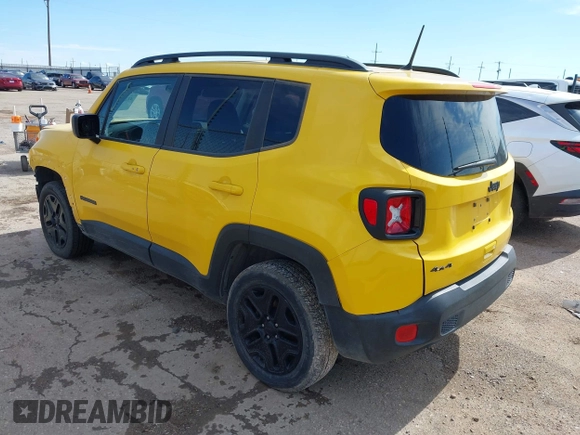 2018 Jeep Renegade Sport with VIN ZACCJBAB8JPJ09093, listed as a IAAI auction lot 42221486 with 58,802 mi miles and . Bid and sale history available at DreamBid. Image 3.