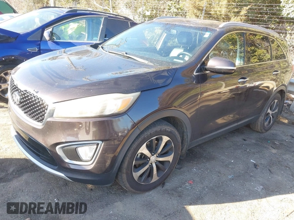 2016 Kia Sorento EX with VIN 5XYPH4A11GG012247, listed as a IAAI auction lot 41304466 with 208,557 mi miles. Bid and sale history available at carsss.com. Image 2.