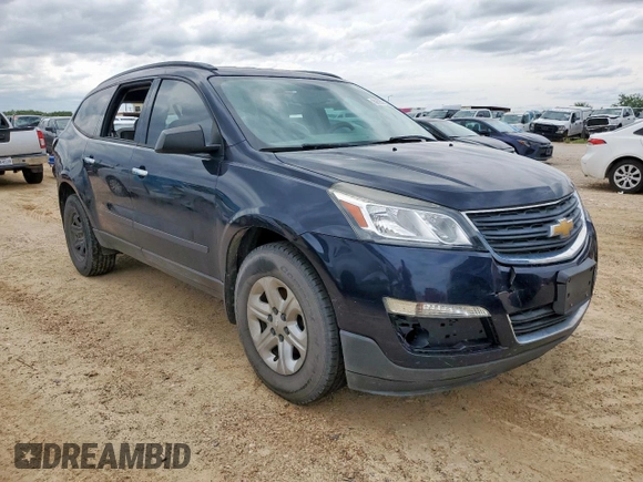 2017 Chevrolet Traverse LS z VIN 1GNKRFKD1HJ213571, wystawiony jako Copart lot #59207095 z przebiegiem Nie podano mil oraz Czysty tytuł • Clean title. Historia ofert i sprzedaży dostępna na DreamBid. Obrazek 4.