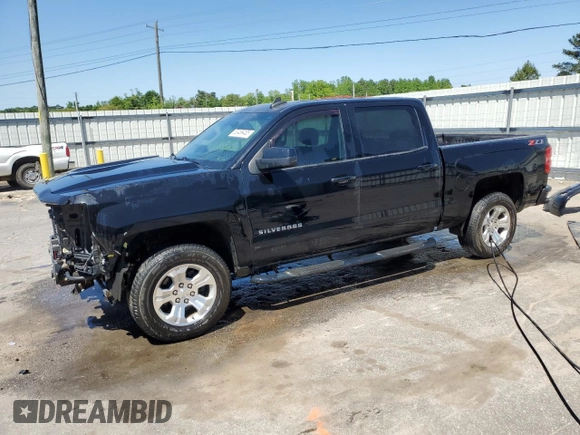2018 Chevrolet Silverado 1500 LT with VIN 3GCUKREC3JG475223, listed as a Copart auction lot 52489485 with 189,001 mi miles and Salvage Title. Bid and sale history available at carsss.com. Image 1.
