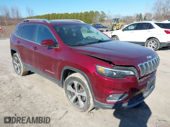 2020 Jeep Cherokee Limited with VIN 1C4PJMDNXLD555396, listed as a IAAI auction lot 41839372 with 36,078 mi miles. Bid and sale history available at carsss.com. Image 1.
