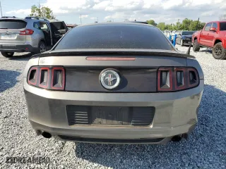 2014 Ford Mustang V6 with VIN 1ZVBP8AM5E5203414, listed as a Copart auction lot 50708555 with 134,837 mi miles and Salvage Title. Bid and sale history available at carsss.com. Image 6.
