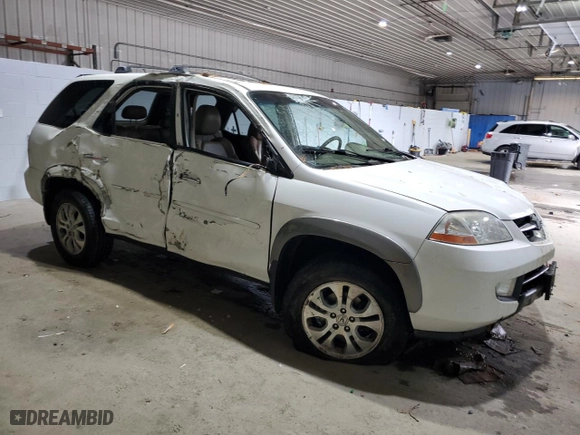 2003 Acura MDX Touring Pkg with VIN 2HNYD18603H508775, listed as a Copart auction lot 83966784 with 105,451 mi miles and Salvage Title. Bid and sale history available at carsss.com. Image 4.