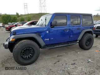 2019 Jeep Wrangler Unlimited Sport S с VIN 1C4HJXDG4KW599193, выставлен на аукционе Copart как лот 58918705 с пробегом 56 232 миль миль и Списание • Salvage title. История ставок и продаж доступна на DreamBid. Изображение 1.