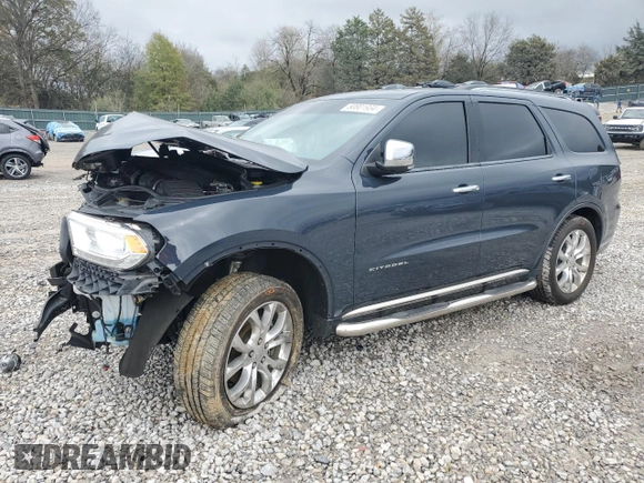 2018 Dodge Durango Citadel with VIN 1C4RDHEG8JC216811, listed as a Copart auction lot 80801934 with 57,765 mi miles and Salvage title. Bid and sale history available at DreamBid. Image 1.