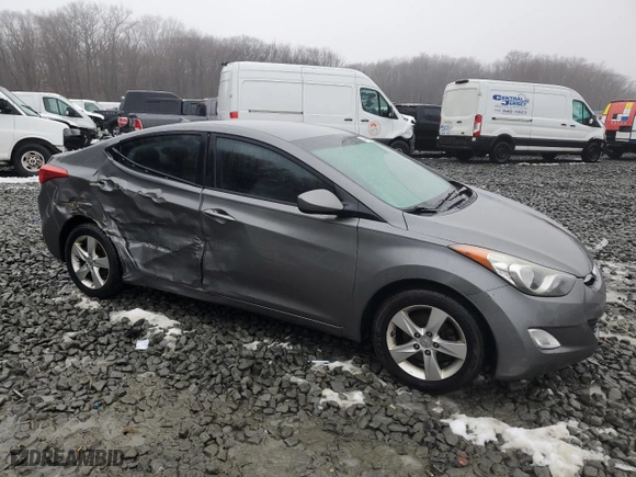 2013 Hyundai Elantra GLS with VIN 5NPDH4AE9DH161404, listed as a Copart auction lot 44457685 with 114,889 mi miles and Salvage Title. Bid and sale history available at carsss.com. Image 4.