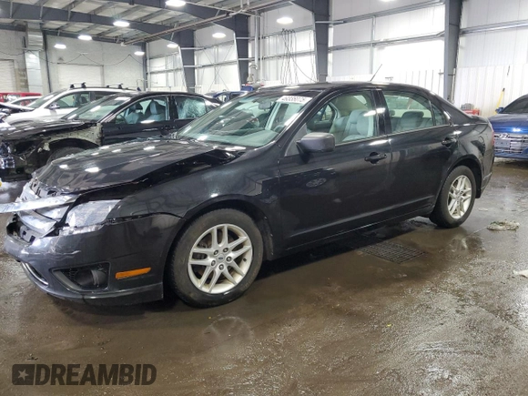 2010 Ford Fusion S with VIN 3FAHP0GA8AR385179, listed as a Copart auction lot 49338075 with 86,754 mi miles and Salvage Title. Bid and sale history available at carsss.com. Image 1.