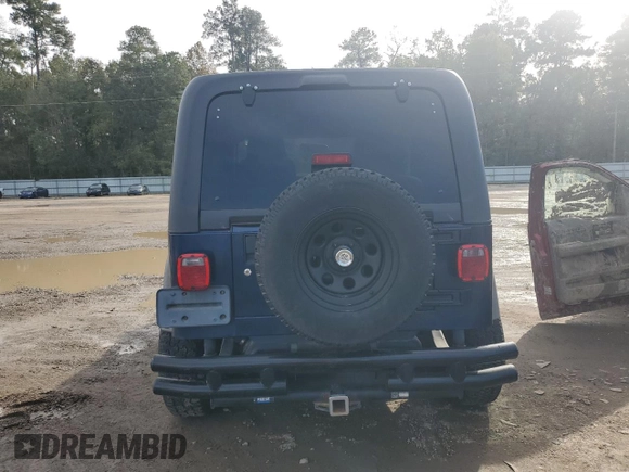 2005 Jeep Wrangler SE with VIN 1J4FA29S55P385703, listed as a Copart auction lot 81471004 with 131,065 mi miles and Salvage Title. Bid and sale history available at carsss.com. Image 6.