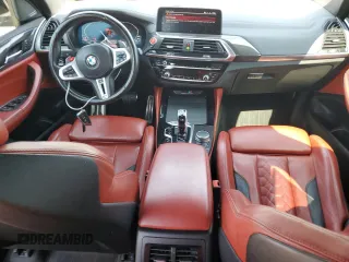 2021 BMW X3 M with VIN 5YMTS0C07M9G62091, listed as a Copart auction lot 72096374 with 89,181 mi miles and Salvage Title. Bid and sale history available at carsss.com. Image 8.