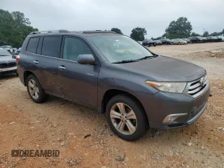 2012 Toyota Highlander Limited with VIN 5TDDK3EH8CS162794, listed as a Copart auction lot 65825755 with 91,354 mi miles and Salvage title. Bid and sale history available at DreamBid. Image 4.
