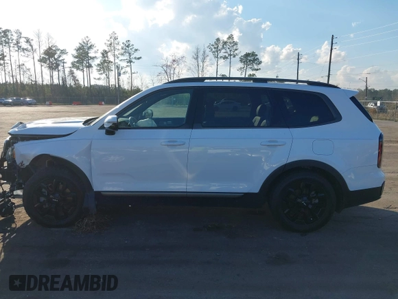 2023 Kia Telluride SX Prestige X-Pro with VIN 5XYP5DGC6PG351443, listed as a IAAI auction lot 41548694 with 32,665 mi miles and . Bid and sale history available at DreamBid. Image 14.