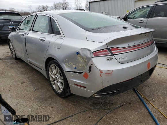 2015 Lincoln MKZ with VIN 3LN6L2J99FR628945, listed as a Copart auction lot 50573555 with 139,644 mi miles and Salvage title. Bid and sale history available at DreamBid. Image 2.