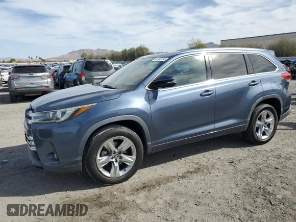 2018 Toyota Highlander Limited with VIN 5TDYZRFH0JS237385, listed as a Copart auction lot 47487395 with 73,081 mi miles and Salvage title. Bid and sale history available at DreamBid. Image 1.