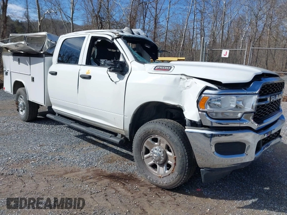 2023 Ram 2500 Tradesman with VIN 3C6UR5HJXPG646810, listed as a IAAI auction lot 41415537 with 10,865 mi miles. Bid and sale history available at carsss.com. Image 1.