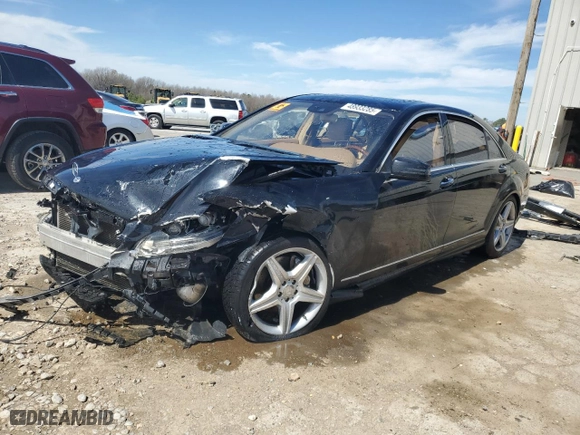 2010 Mercedes-Benz S-Class S 550 with VIN WDDNG7BB1AA288685, listed as a Copart auction lot 48933285 with 0 mi miles and Salvage Title. Bid and sale history available at carsss.com. Image 1.