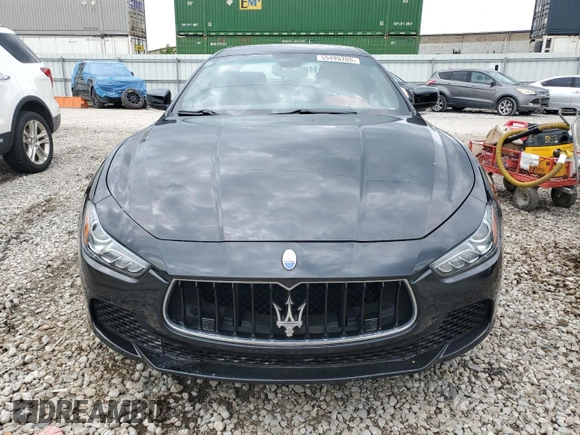 2016 Maserati Ghibli S Q4 with VIN ZAM57RTA4G1185177, listed as a Copart auction lot 55495705 with 51,486 mi miles and Salvage Title. Bid and sale history available at carsss.com. Image 5.