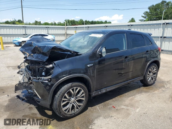 2019 Mitsubishi Outlander ES with VIN JA4AP3AU4KU034077, listed as a Copart auction lot 57586075 with 49,375 mi miles and Salvage title. Bid and sale history available at DreamBid. Image 1.