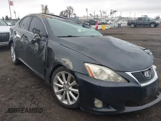 2009 Lexus IS 250 with VIN JTHBK262X95095690, listed as a IAAI auction lot 41512839 with 1 mi miles. Bid and sale history available at carsss.com. Image 1.