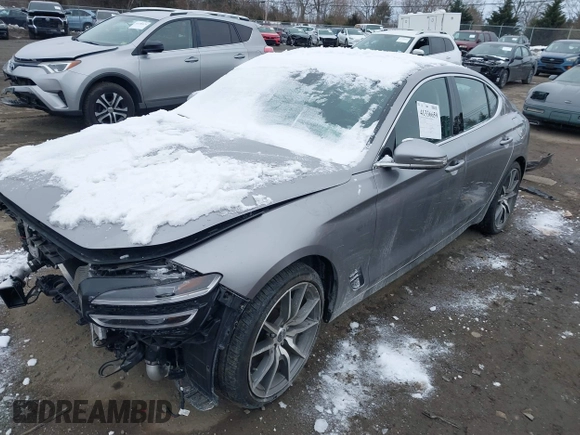 2022 Genesis G70 2.0T with VIN KMTG34TA9NU089716, listed as a IAAI auction lot 41336659 with 29,417 mi miles. Bid and sale history available at carsss.com. Image 17.