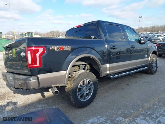 2018 Ford F-150 XL with VIN 1FTEW1EG6JFA09218, listed as a IAAI auction lot 41240903 with 131,702 mi miles. Bid and sale history available at carsss.com. Image 4.