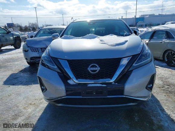2023 Nissan Murano Platinum with VIN 5N1AZ2DS2PC131064, listed as a IAAI auction lot 41546244 with 3,692 mi miles. Bid and sale history available at carsss.com. Image 12.