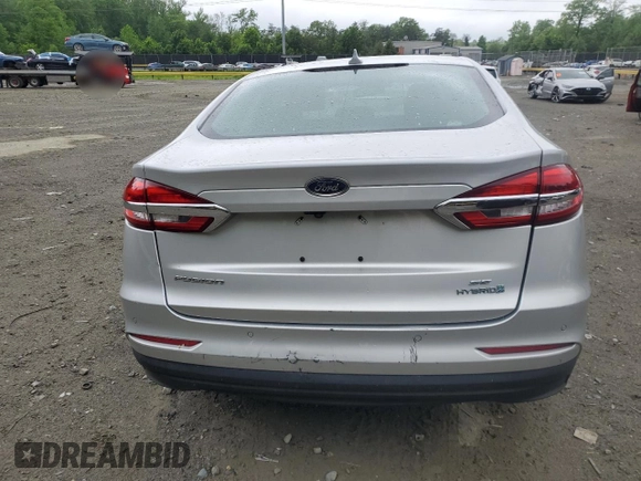 2019 Ford Fusion SE with VIN 3FA6P0LUXKR242582, listed as a Copart auction lot 55853165 with 110,138 mi miles and Clean Title. Bid and sale history available at DreamBid. Image 6.