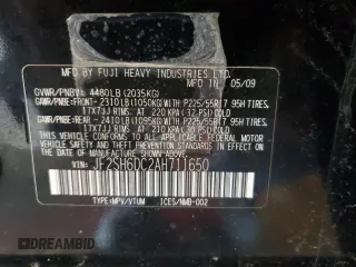 2010 Subaru Forester X Limited with VIN JF2SH6DC2AH711650, listed as a Copart auction lot 48133555 with 124,244 mi miles and Salvage Title. Bid and sale history available at DreamBid. Image 13.