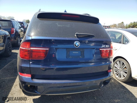 2011 BMW X5 35i with VIN 5UXZV4C55BL409215, listed as a Copart auction lot 53169885 with 166,012 mi miles and Clean Title. Bid and sale history available at carsss.com. Image 6.