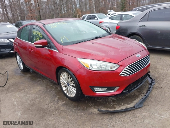 2015 Ford Focus Titanium with VIN 1FADP3N23FL248880, listed as a IAAI auction lot 41474936 with 86,245 mi miles. Bid and sale history available at carsss.com. Image 1.