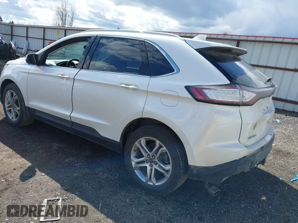 2016 Ford Edge Titanium with VIN 2FMPK4K92GBB59330, listed as a IAAI auction lot 41954797 with 143,092 mi miles. Bid and sale history available at carsss.com. Image 3.