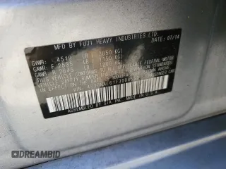 2015 Subaru Legacy Limited with VIN 4S3BNAL61F3008552, listed as a Copart auction lot 60802615 with 79,520 mi miles and Salvage title. Bid and sale history available at DreamBid. Image 12.