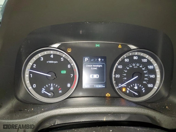 2018 Hyundai Elantra SEL with VIN 5NPD84LFXJH360267, listed as a Copart auction lot 46429455 with 110,363 mi miles and Salvage Title. Bid and sale history available at carsss.com. Image 9.