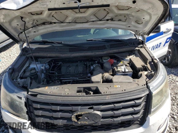 2016 Ford Utility Police Interceptor with VIN 1FM5K8AR9GGA77636, listed as a Copart auction lot 73545194 with 75,679 mi miles and Salvage Title. Bid and sale history available at carsss.com. Image 11.