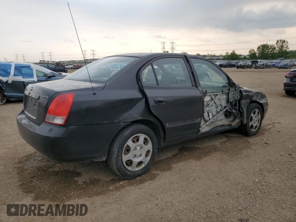 2003 Hyundai Elantra GLS z VIN KMHDN45D63U594320, wystawiony jako Copart lot #58742565 z przebiegiem 163 772 mil mil oraz Szkoda całkowita • Salvage title. Historia ofert i sprzedaży dostępna na DreamBid. Obrazek 3.