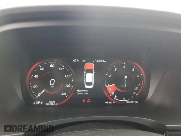 2018 Volvo S90 Momentum with VIN LVY982MK6JP022173, listed as a Copart auction lot 51454185 with 73,872 mi miles and Salvage Title. Bid and sale history available at carsss.com. Image 9.