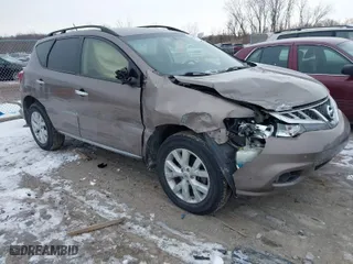 2013 Nissan Murano SL with VIN JN8AZ1MW8DW300214, listed as a IAAI auction lot 41403116 with 201,850 mi miles. Bid and sale history available at carsss.com. Image 1.