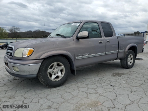 2001 Toyota Tundra Ltd with VIN 5TBRT38121S201676, listed as a Copart auction lot 49929835 with 271,168 mi miles and Salvage Title. Bid and sale history available at carsss.com. Image 1.