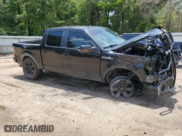 2014 Ford F-150 XL with VIN 1FTFW1EF7EFA05843, listed as a Copart auction lot 60824685 with 170,071 mi miles and Salvage title. Bid and sale history available at DreamBid. Image 4.
