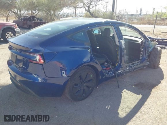 2024 Tesla Model 3 Long Range with VIN 5YJ3E1EB2RF758998, listed as a IAAI auction lot 41861108 with 14,531 mi miles and . Bid and sale history available at DreamBid. Image 4.