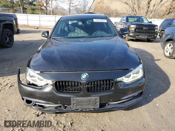 2017 BMW 3 Series 340i xDrive with VIN WBA8B7G57HNU37528, listed as a Copart auction lot 83870294 with 158,267 mi miles and Salvage title. Bid and sale history available at DreamBid. Image 5.
