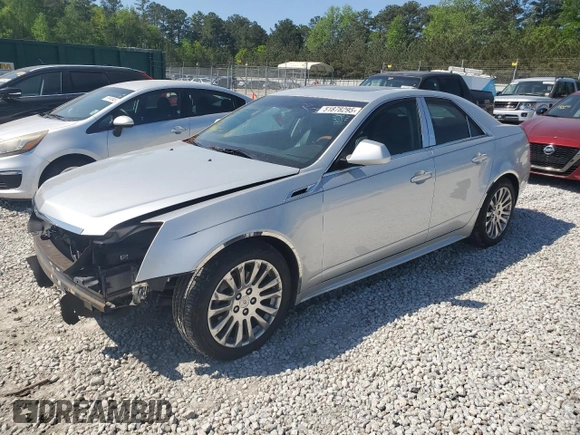 2011 Cadillac CTS Premium with VIN 1G6DS5ED9B0164292, listed as a Copart auction lot 51878295 with 165,396 mi miles and Salvage Title. Bid and sale history available at carsss.com. Image 1.