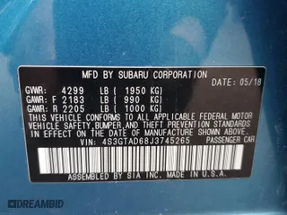 2018 Subaru Impreza Premium with VIN 4S3GTAD68J3745265, listed as a Copart auction lot 45393125 with 87,559 mi miles and Salvage Title. Bid and sale history available at carsss.com. Image 13.