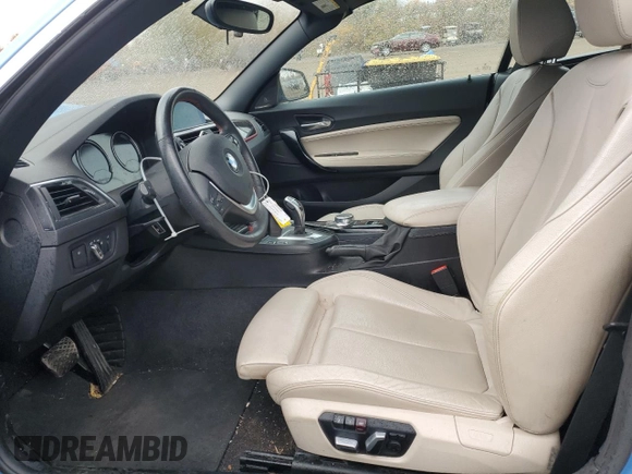 2018 BMW 2 Series 230i xDrive with VIN WBA2K1C59JVD41336, listed as a Copart auction lot 77820634 with 58,570 mi miles and Salvage Title. Bid and sale history available at carsss.com. Image 7.