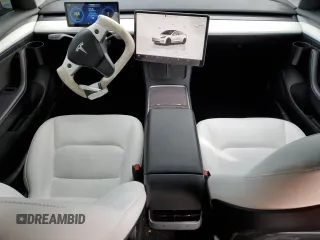 2022 Tesla Model 3 Long Range with VIN 5YJ3E1EB4NF164276, listed as a Copart auction lot 45802865 with 56,836 mi miles and Salvage Title. Bid and sale history available at DreamBid. Image 8.