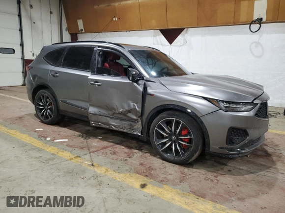 2023 Acura MDX Type S w/Advance Package with VIN 5J8YD8H8XPL004017, listed as a Copart auction lot 45184035 with 0 mi miles and Salvage Title. Bid and sale history available at carsss.com. Image 4.