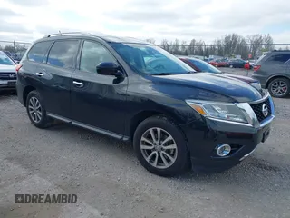 2015 Nissan Pathfinder SV with VIN 5N1AR2MN2FC677985, listed as a IAAI auction lot 41879156 with 114,339 mi miles and . Bid and sale history available at DreamBid. Image 1.