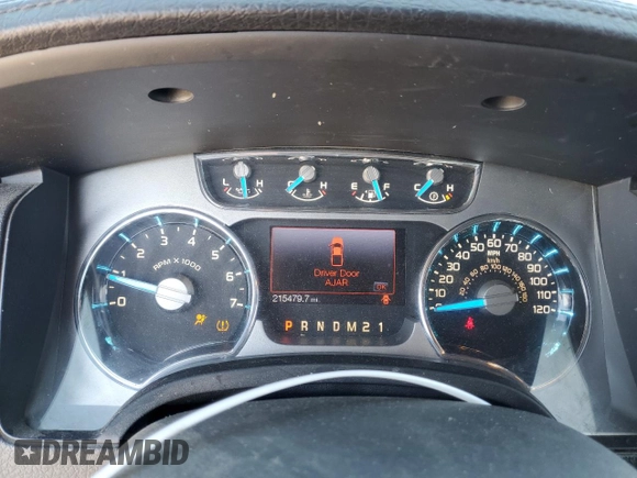 2013 Ford F-150 XL with VIN 1FTFW1ET2DFA37152, listed as a Copart auction lot 43665905 with 215,479 mi miles and Salvage Title. Bid and sale history available at carsss.com. Image 9.